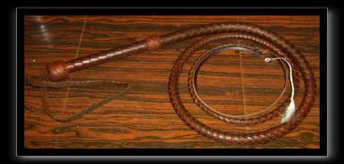 Oiled and Waxed All Weather Western Bullwhip