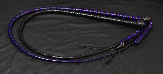 a traditional signalwhip and one with a slapper end